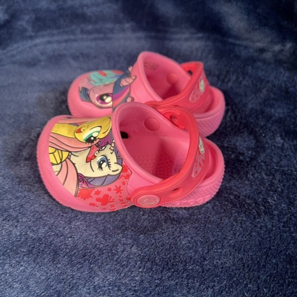 My Little Pony Crocs Pink Children‎ Size 4 - Picture 3 of 9